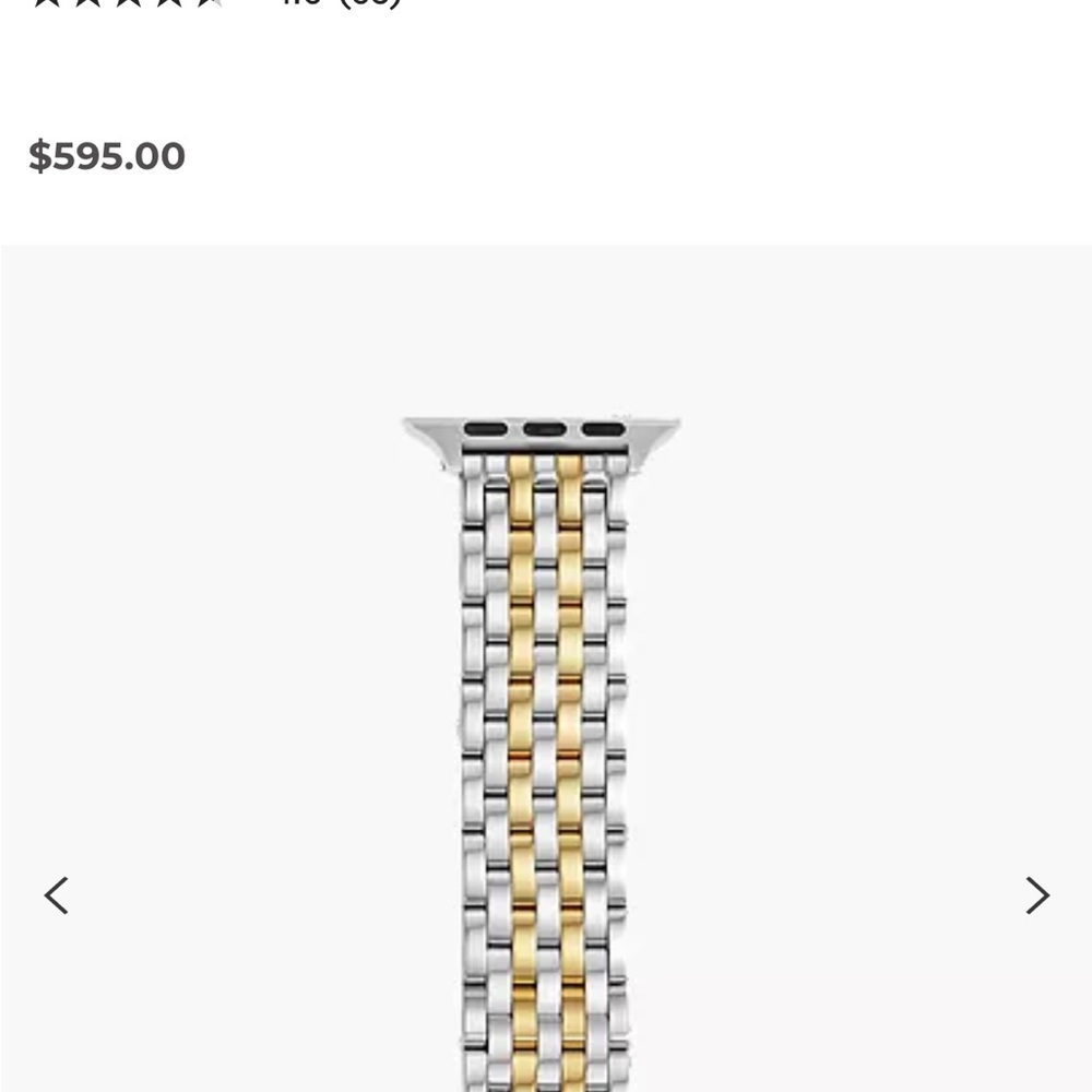 Michele Two-Tone 18K Gold-Plated Bracelet Apple Watch Band